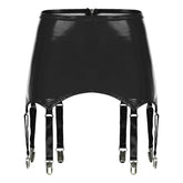 Dominatrix PU Leather Garters with Clips